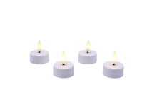LED fyrfadslys m/fjernbetjening 4 stk.